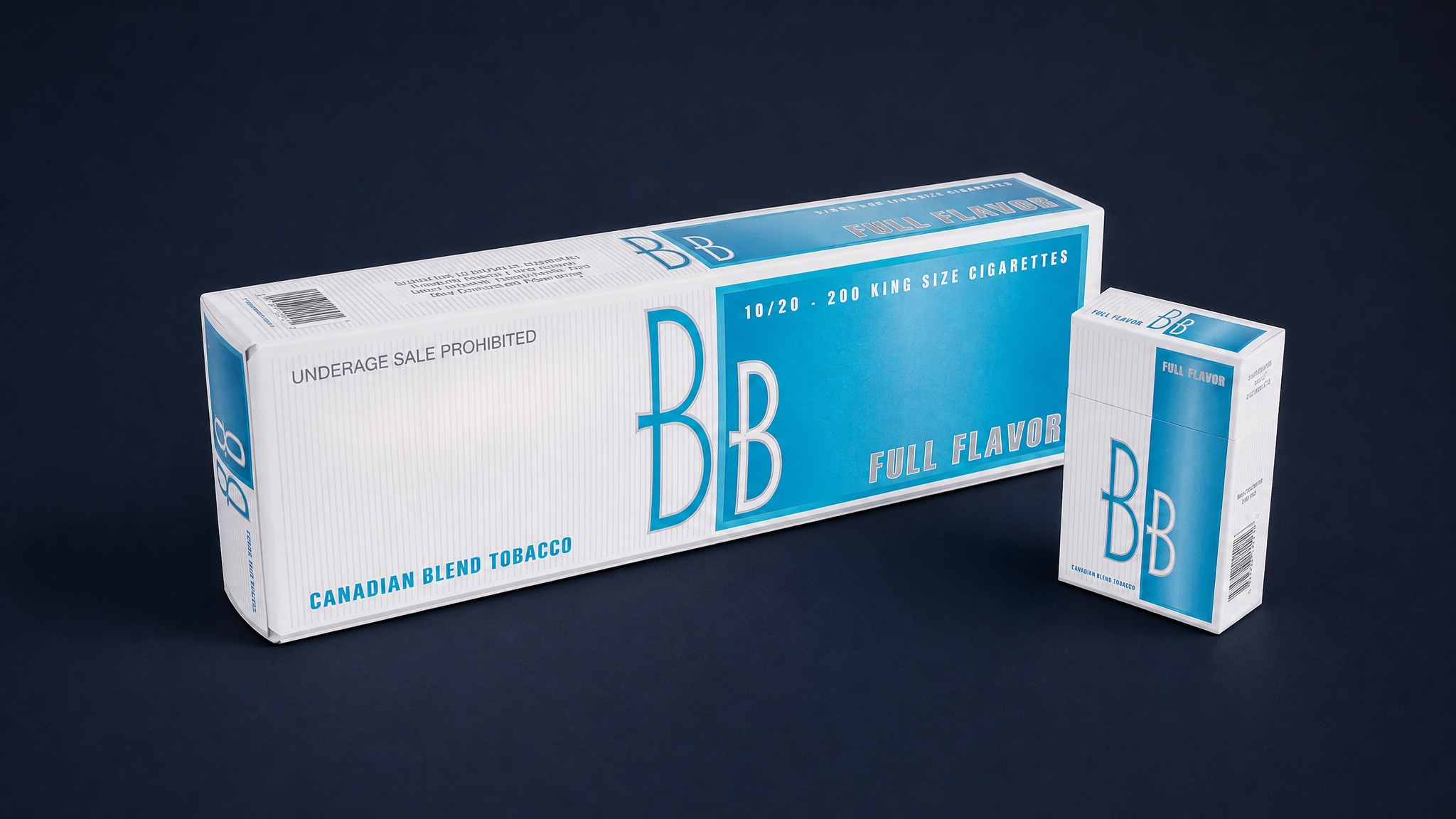 What are the main Marlboro cigarette types in Canada?